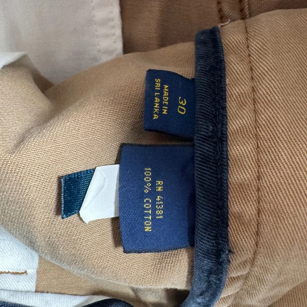 Polo Ralph Lauren Cargo Shorts Men 30 Khaki Tan Paratrooper Classic Multi Pocket